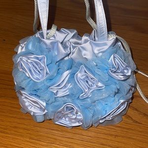 Satin evening bag
